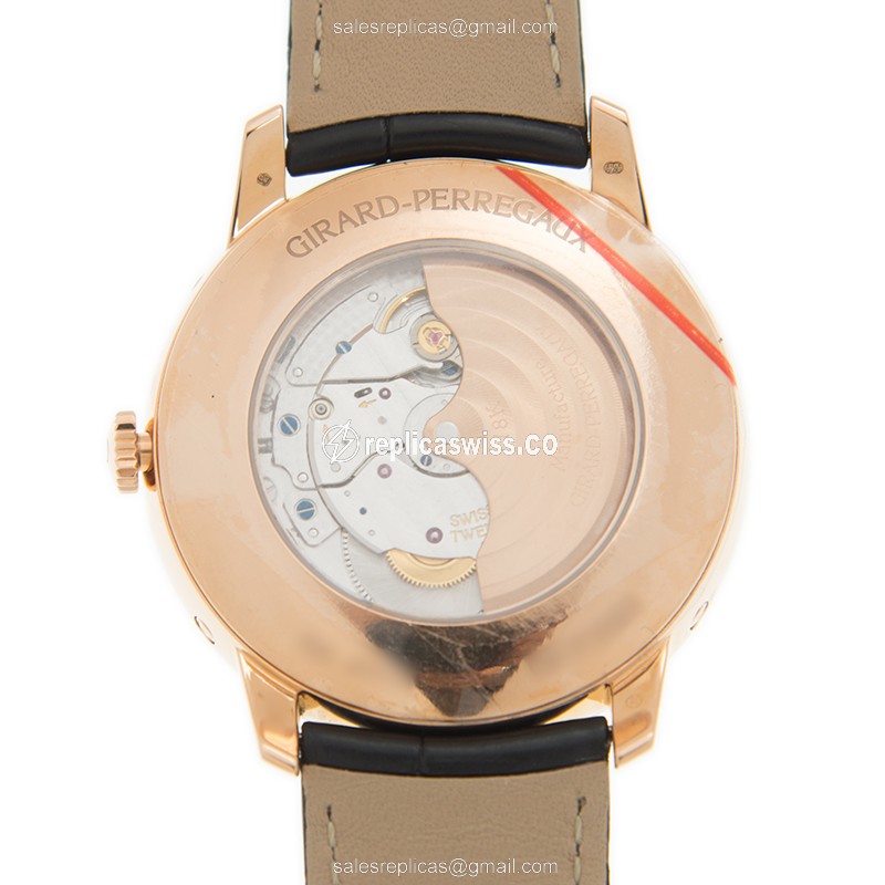 Girard Perregaux 49535-D52-A151-BK6A 1966 Automatic 18kt Rose Gold & Diamonds