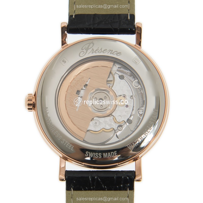 Longines L4.905.1.11.2 PRESENCE Automatic Gold-Plated & Stainless Steel