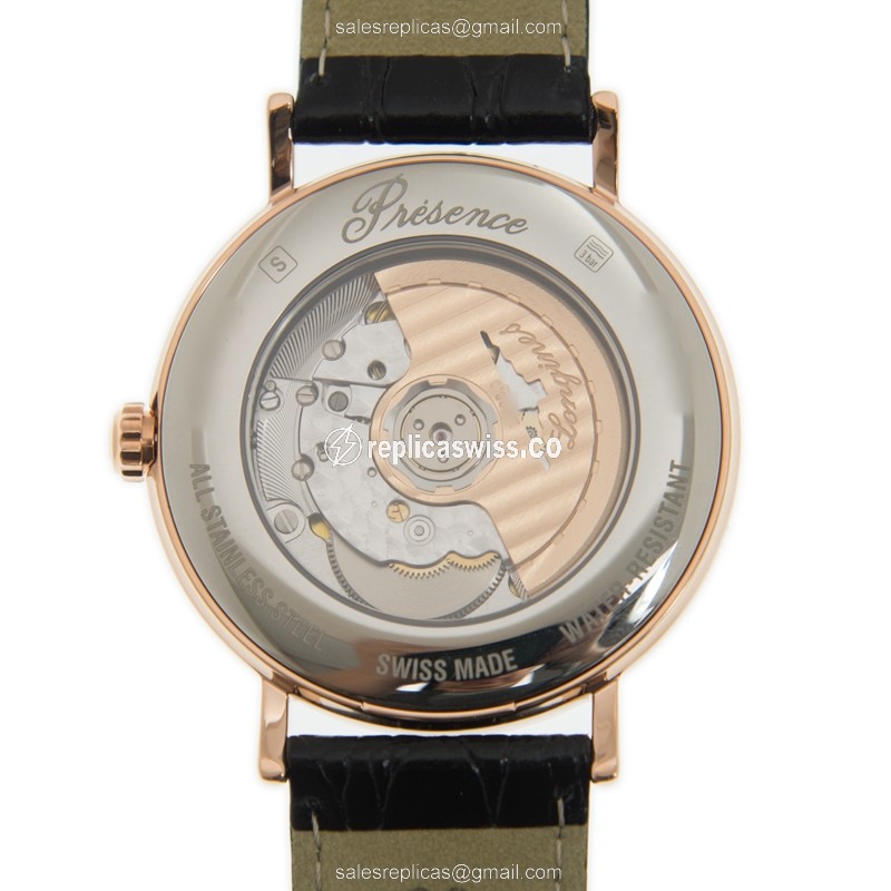 Longines L4.922.1.12.2 PRESENCE Automatic 18kt Rose Gold