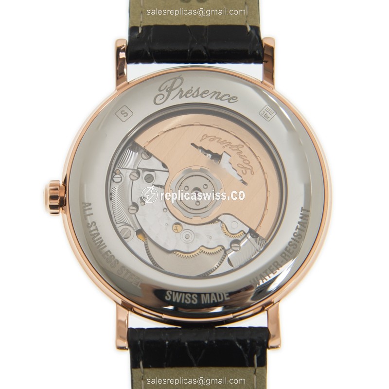 Longines L4.922.1.11.2 PRESENCE Automatic 18kt Rose Gold