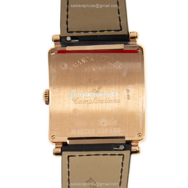 Franck Muller 6002 M B QZ REL R (5N) MASTER SQUARE Quartz 18kt Rose Gold