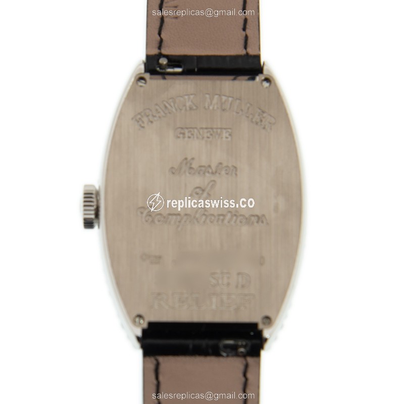 Franck Muller 5850 SC D REL (OG) CINTREE CURVEX Automatic 18kt White Gold & Diamond