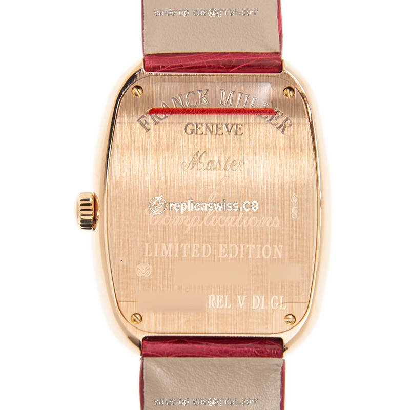 Franck Muller 3002 M QZ REL V D1 GL (5N) GALET Quartz 18kt Rose Gold & Diamonds
