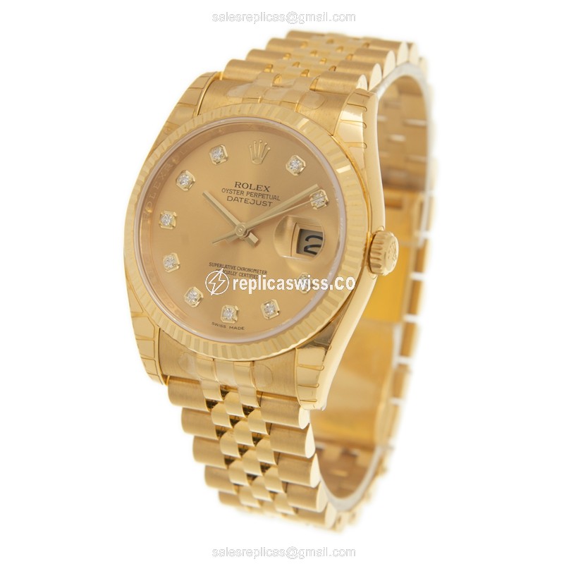 Rolex 116238GCH_J DATEJUST Automatic 18kt Yellow Gold