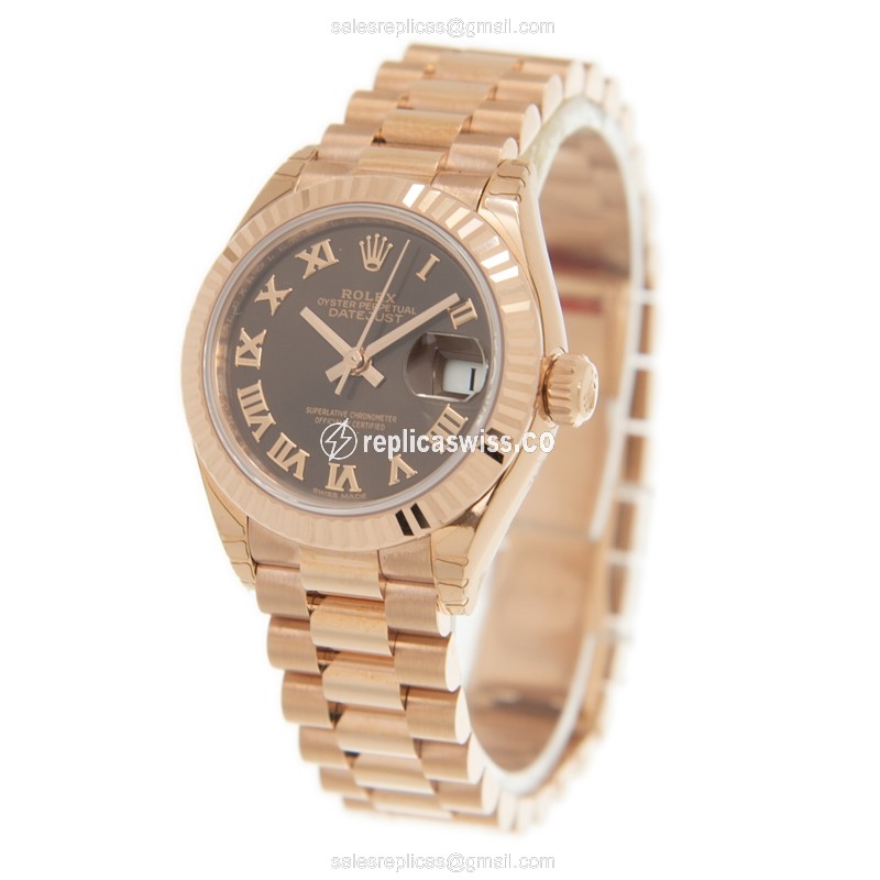 Rolex 279175-0014 LADY DATEJUST Automatic 18kt Rose Gold