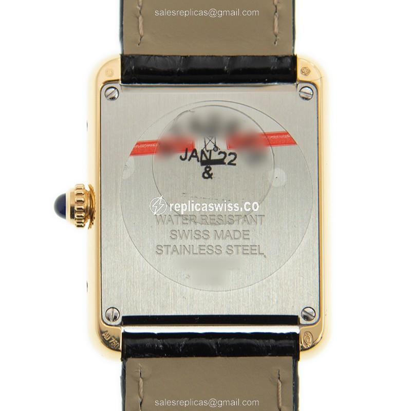 Cartier W5200002 TANK Quartz 18kt Yellow Gold