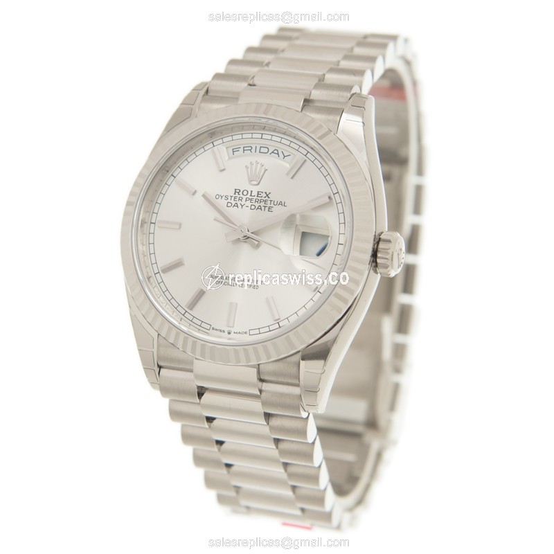 Rolex 128239-0005 DAY-DATE Automatic 18kt White Gold