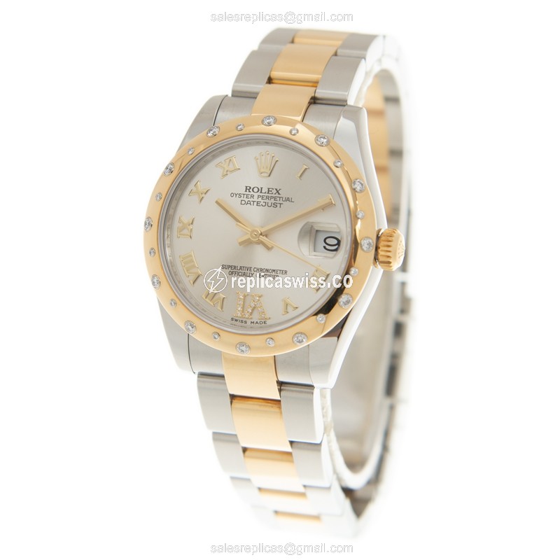 Rolex 178343SVVIDIA_O LADY DATEJUST Automatic 18kt Gold & Diamond & Steel