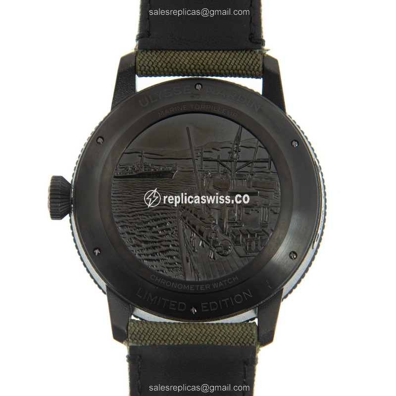 Ulysse Nardin 1183-320LE/BLACK MARINE Automatic Stainless Steel