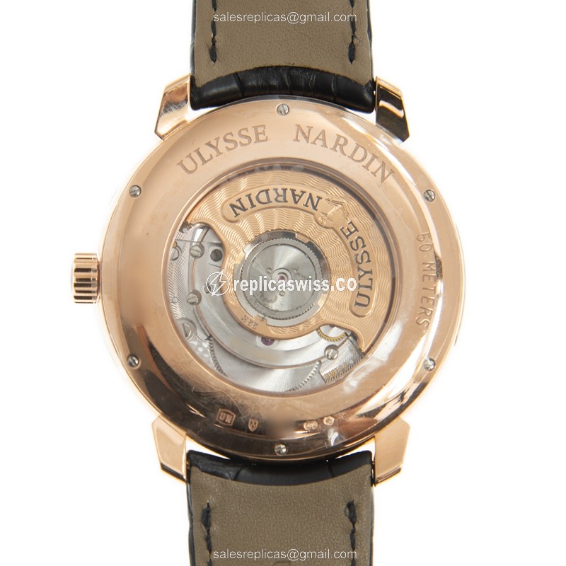 Ulysse Nardin 8152-111-2/ROOSTER CLASSIQUE Automatic 18kt Rose Gold