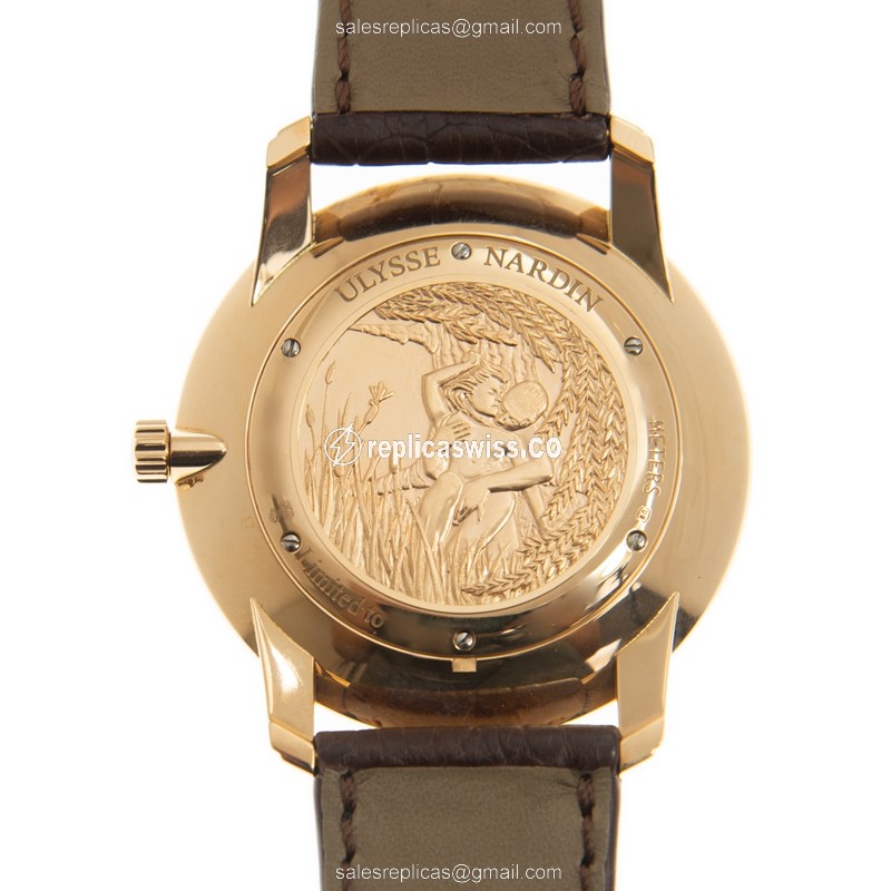 Ulysse Nardin 8206-198-2/31 CLASSIQUE Manual Wind 18kt Rose Gold