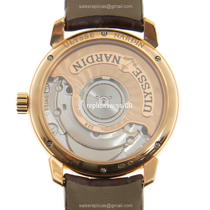 Ulysse Nardin 8106-116-2/90 CLASSIQUE Automatic 18kt Rose Gold