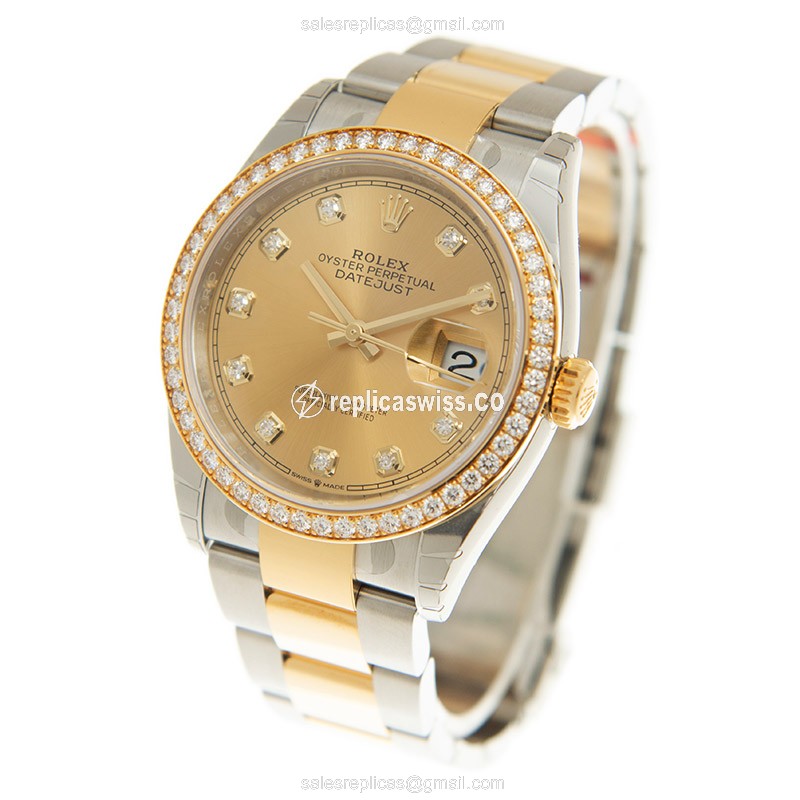 Rolex 126283RBR-0004 DATEJUST Automatic 18kt Gold & Diamond & Steel