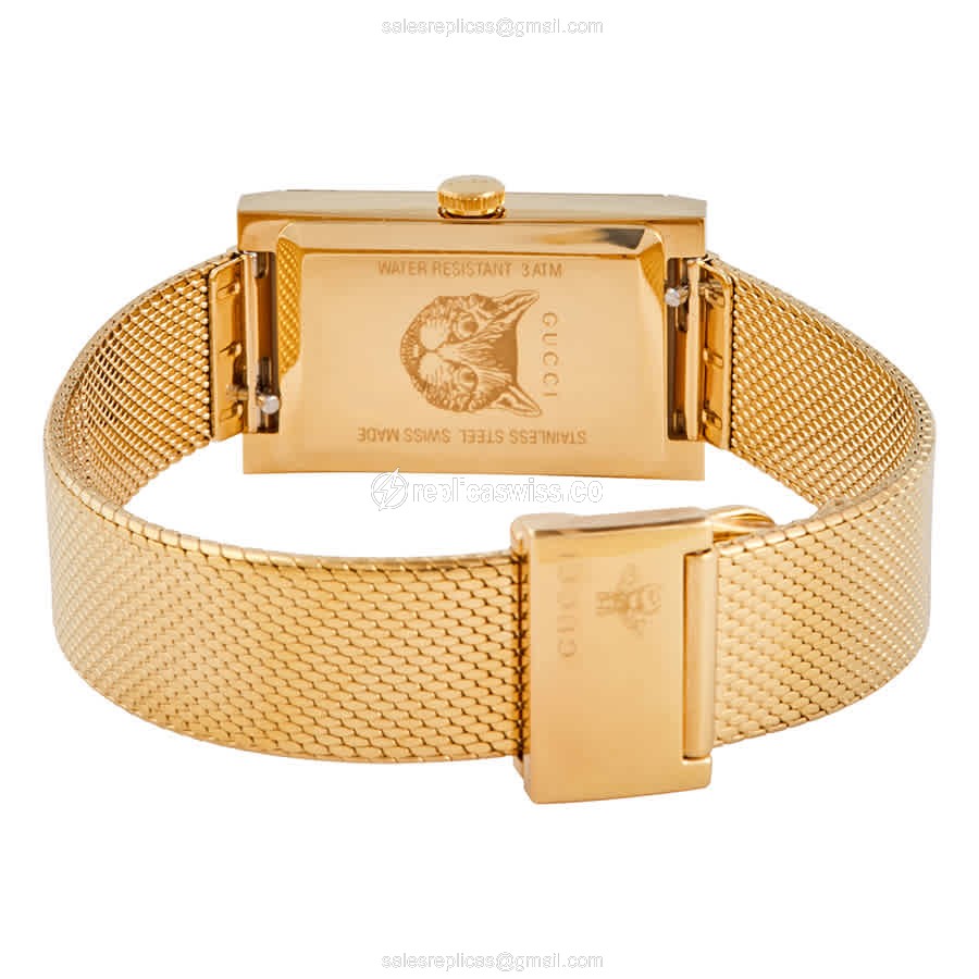 Gucci YA147410 G-FRAME Quartz PVD Gold