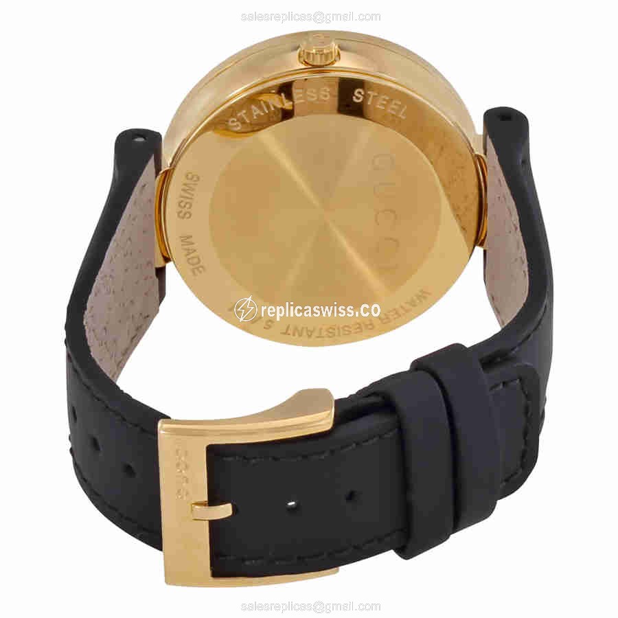 Gucci YA133326 INTERLOCKING Quartz PVD Gold