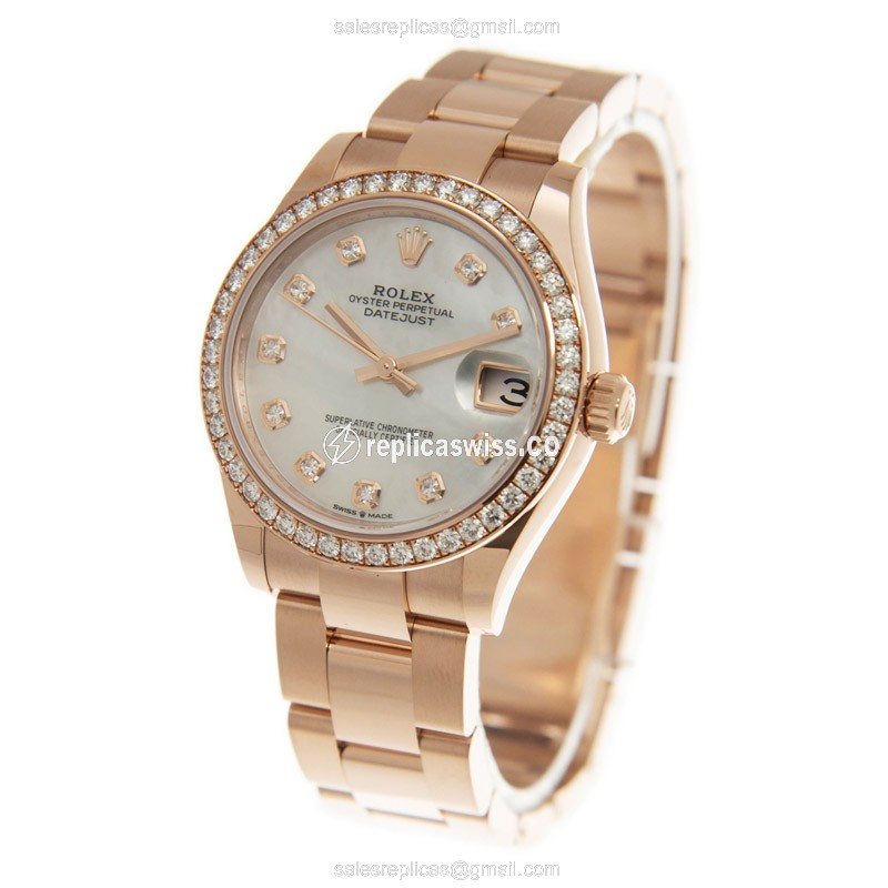 Rolex 278285RBR-0011 DATEJUST Automatic 18kt Rose Gold & Diamonds