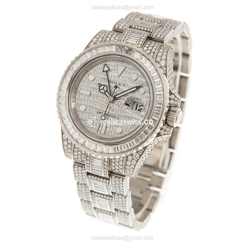 Rolex 116769TBR GMT-MASTER II Automatic 18kt White Gold & Diamond