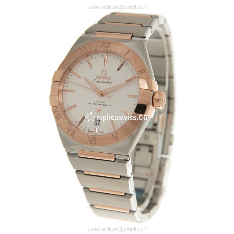 Omega 131.20.39.20.02.001 CONSTELLATION Automatic 18kt Rose Gold & Steel