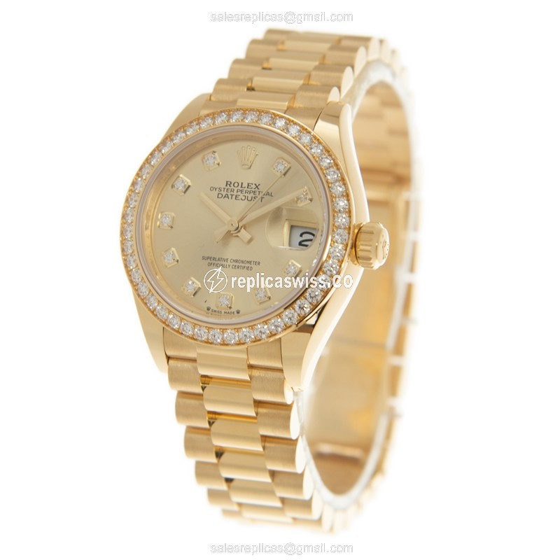 Rolex 279138RBR-0023 LADY DATEJUST Automatic 18kt Gold & Diamond