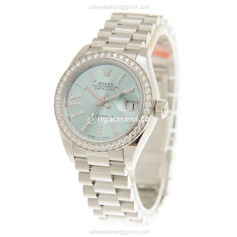Rolex 279136RBR-I44.IXICEBL_P LADY DATEJUST Automatic 950 Platinum & Diamonds