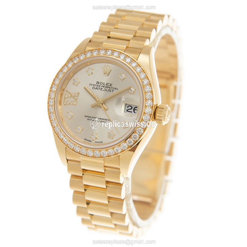 Rolex 279138RBR-0001 LADY DATEJUST Automatic 18kt Gold & Diamond