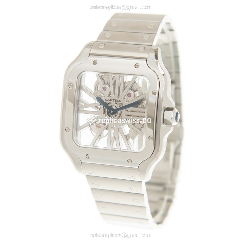 Cartier WHSA0007 SANTOS Manual Wind Stainless Steel
