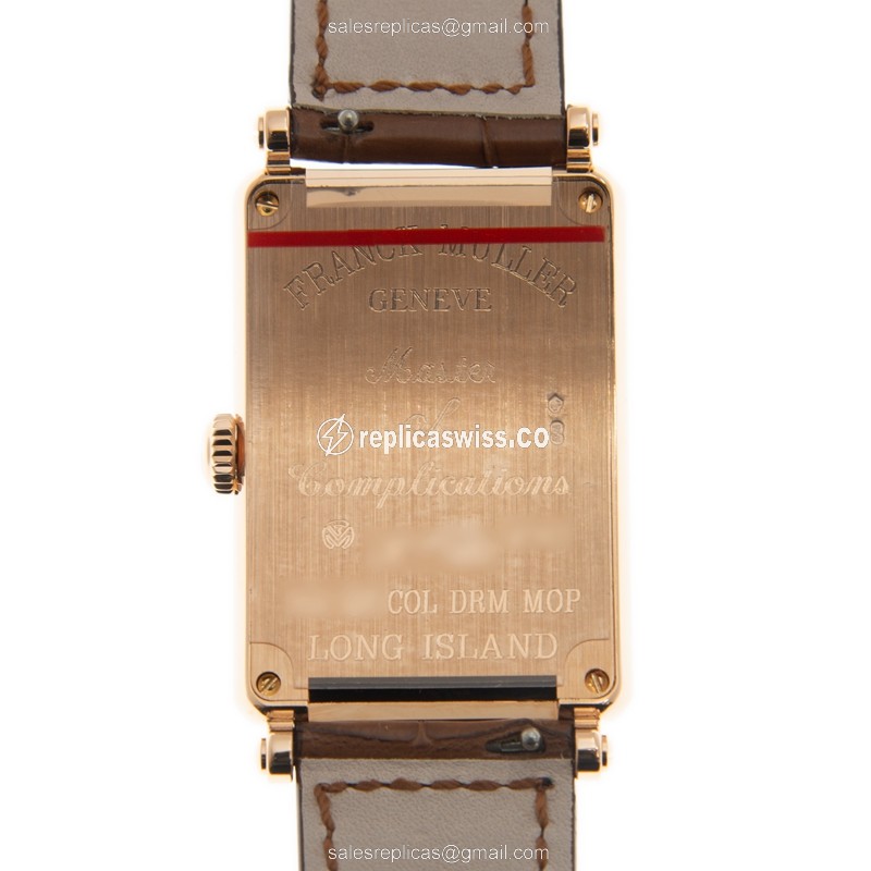 Franck Muller 952 QZ COL DRM MOP (5N) LONG ISLAND Quartz 18kt Rose Gold