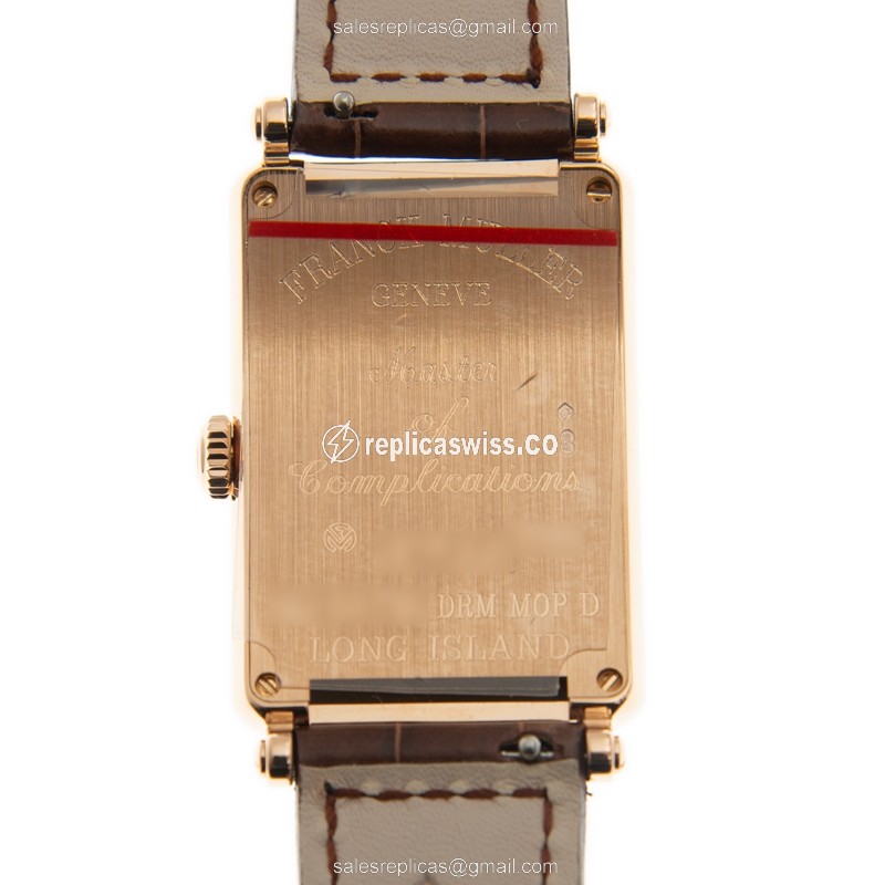 Franck Muller 952 QZ COL DRM MOP D (5N) LONG ISLAND Quartz 18kt Rose Gold & Diamonds