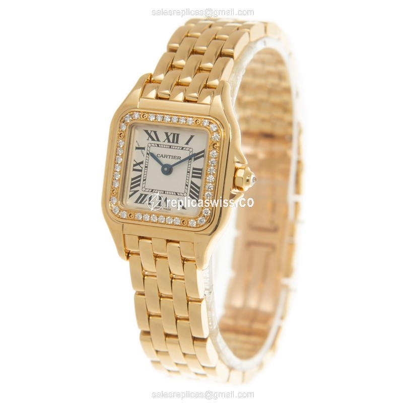 Cartier WJPN0015 PANTHeRE DE CARTIER Quartz 18kt Gold & Diamond