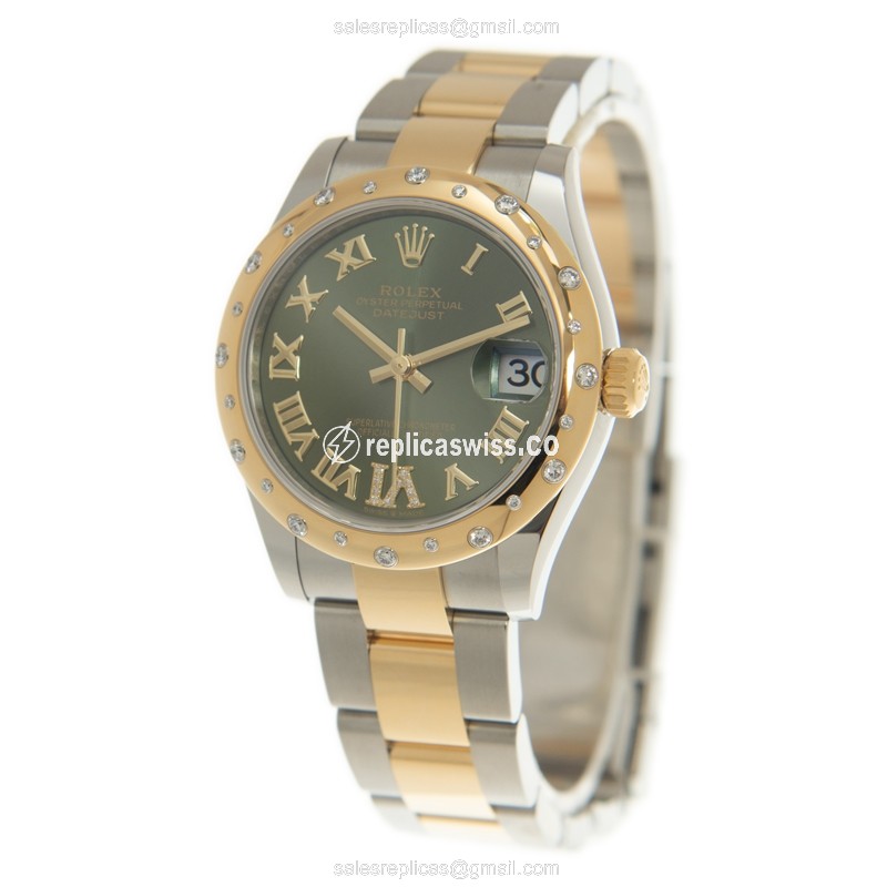 Rolex 278343RBR-0015 DATEJUST Automatic 18kt Gold & Diamond & Steel