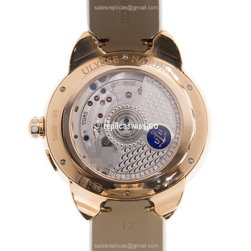 Ulysse Nardin 3106-125/991 WOMEN Automatic 18kt Rose Magic & Diamond