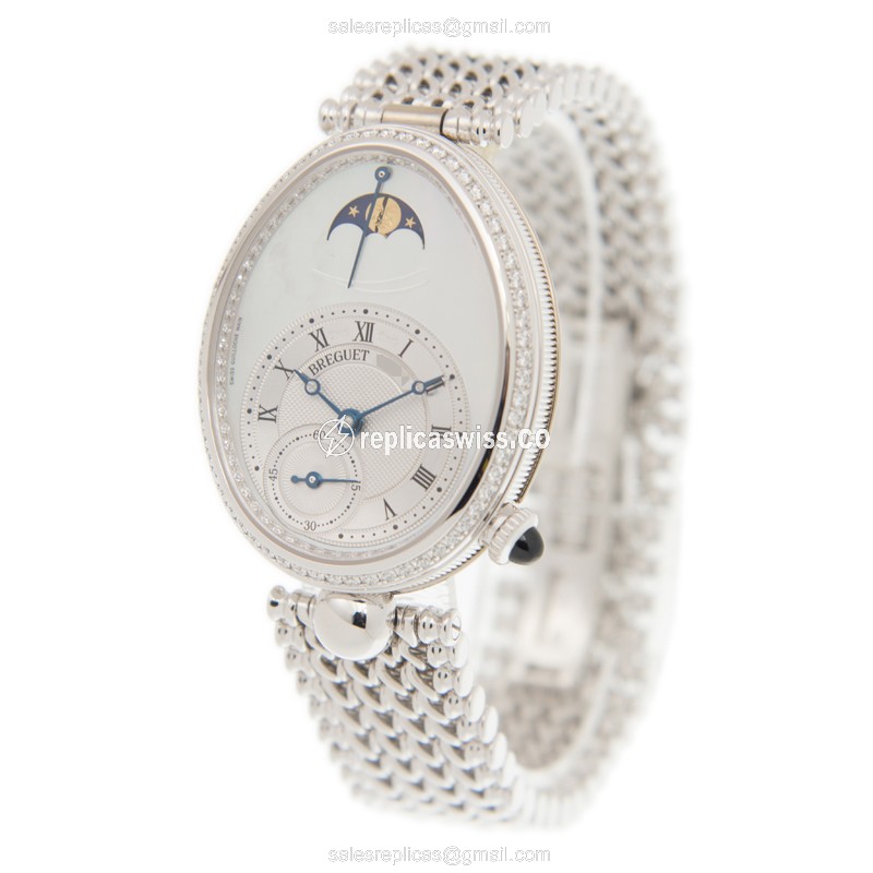 Breguet 8908BB/52/J20/D000 REINE DE NAPLES Automatic 18kt White Gold & Diamond