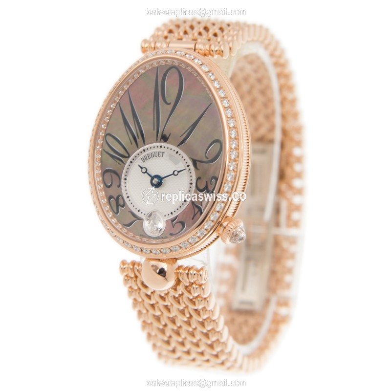 Breguet 8918BR/5T/J20/D000 REINE DE NAPLES Automatic 18kt Rose Gold & Diamonds