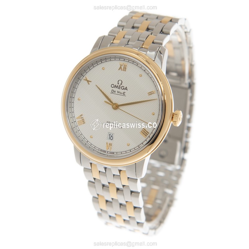 Omega 424.20.40.20.02.005 DE VILLE Automatic 18kt Gold & Steel