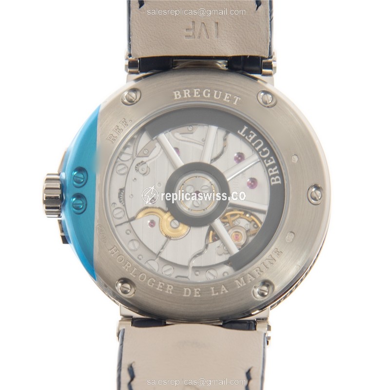Breguet 5517BB/Y2/9ZU MARINE Automatic 18kt White Gold