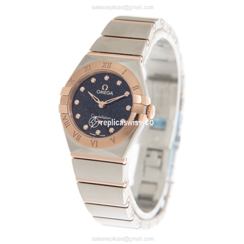Omega 131.20.25.60.53.002 CONSTELLATION Quartz 18kt Rose Gold & Steel