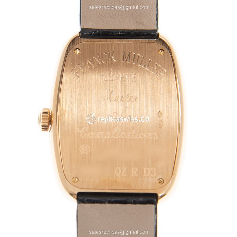 Franck Muller 3002 L QZ R D3 (5N) GALET Quartz 18kt Rose Gold