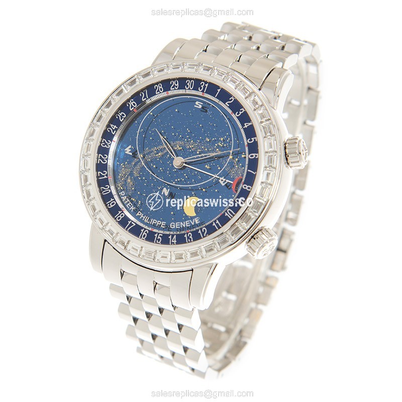 Patek Philippe 6104/1G-010 CELESTIAL Automatic 18kt White Gold & Diamond