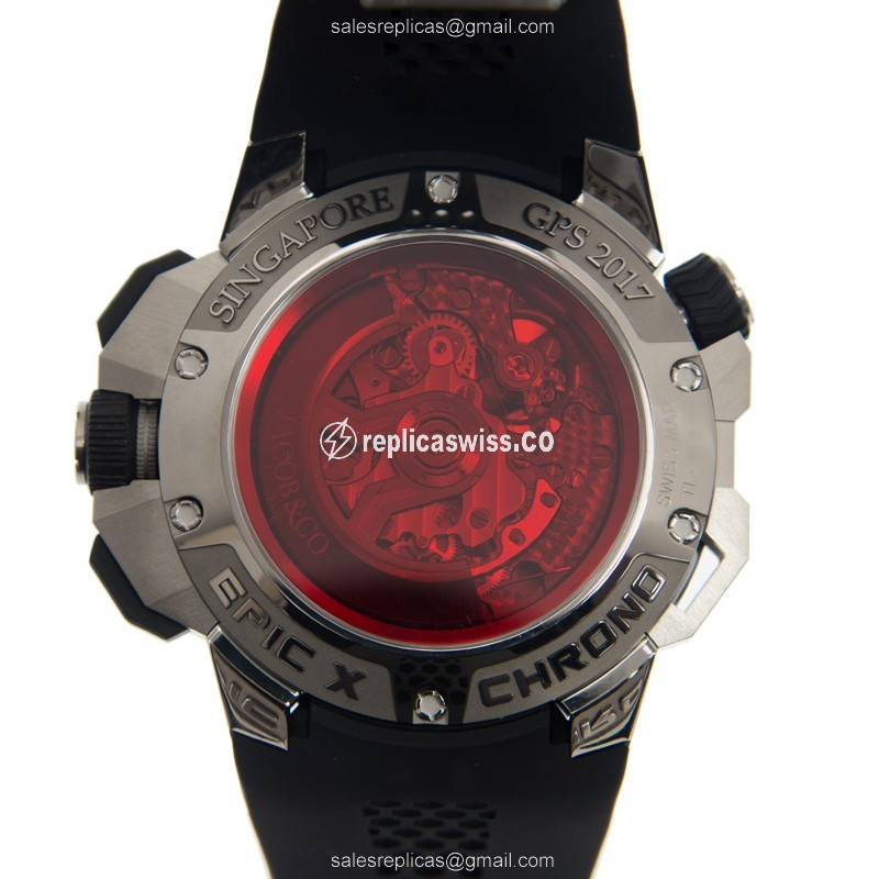 Jacob & Co 311.20.SB.RV.A HA4D EPIC X CHRONO Automatic Stainless Steel