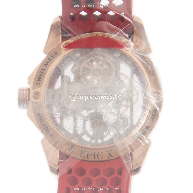 Jacob & Co EX100.43.LD.OP.ALD4A EPIC X Manual Wind 18kt Rose Gold