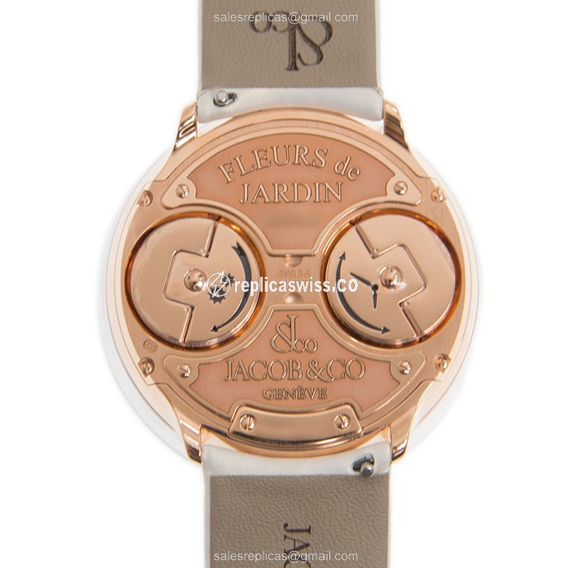 Jacob & Co AF321.40.BB.AB.ASB4A FLEURS DE JARDIN Manual Wind 18kt Rose Gold & Sapphire