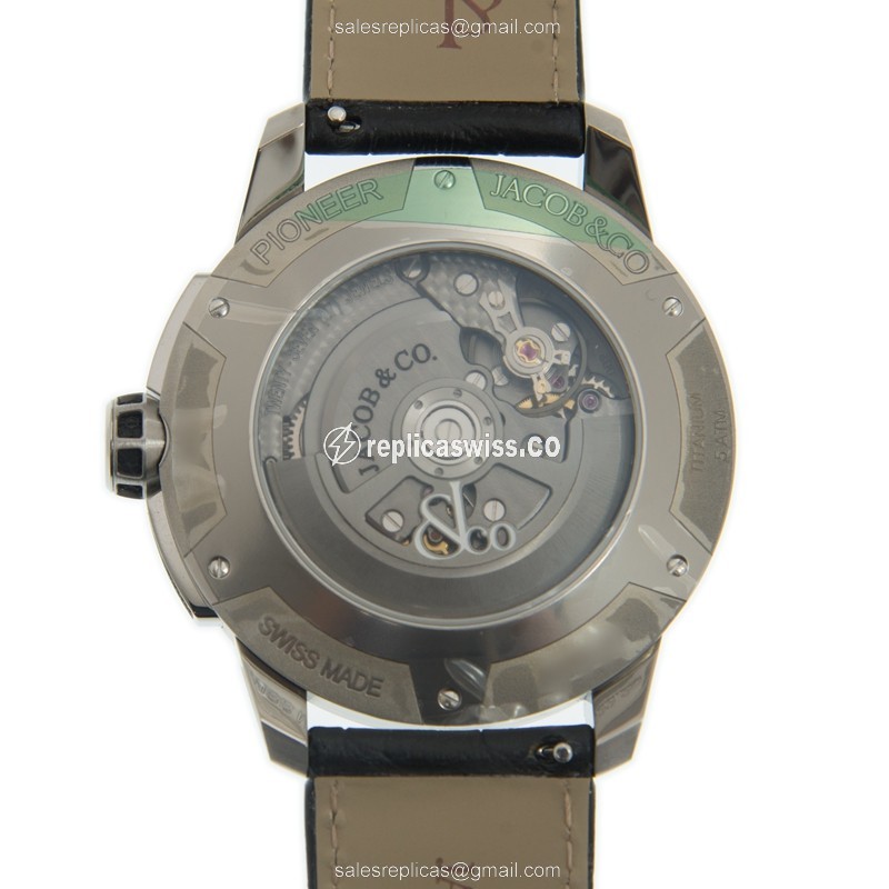 Jacob & Co PI122.20.AB.AA.A PIONEER Automatic Titanium