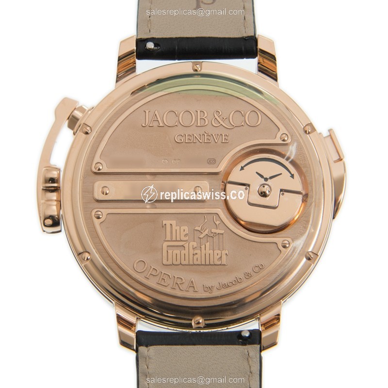 Jacob & Co OP110.40.AG.AB.ACC4S OPERA GODFATHER Manual Wind 18kt Rose Gold