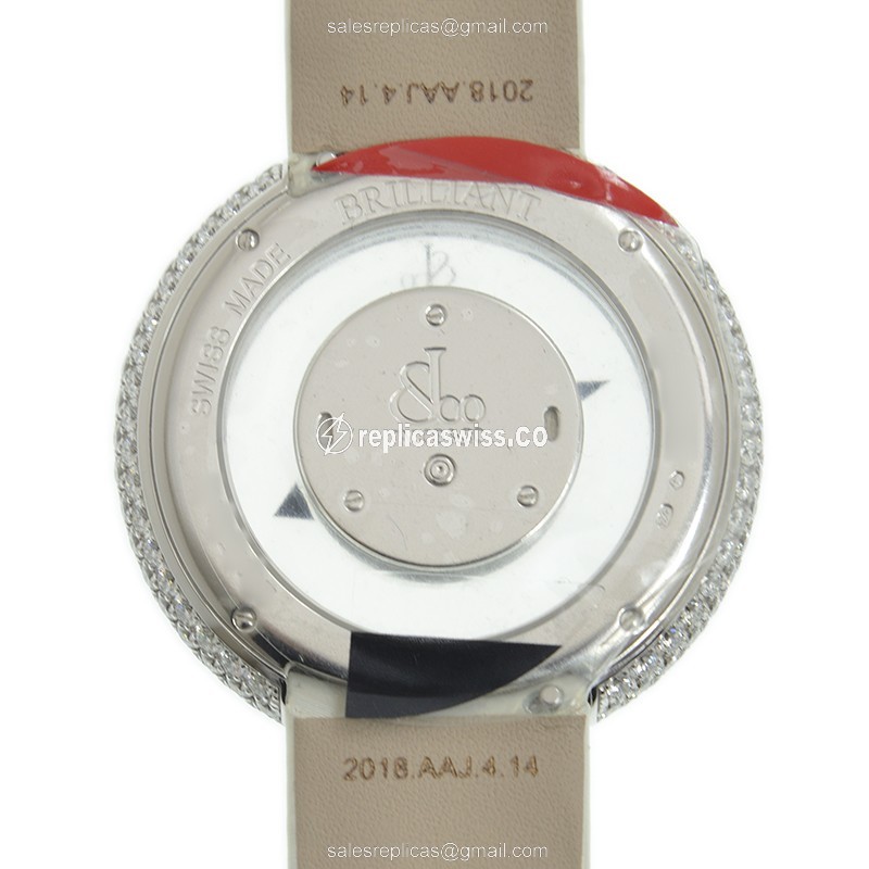 Jacob & Co BM556.30.RD.RD.A BRILLIANT Quartz 18kt White Gold & Diamond