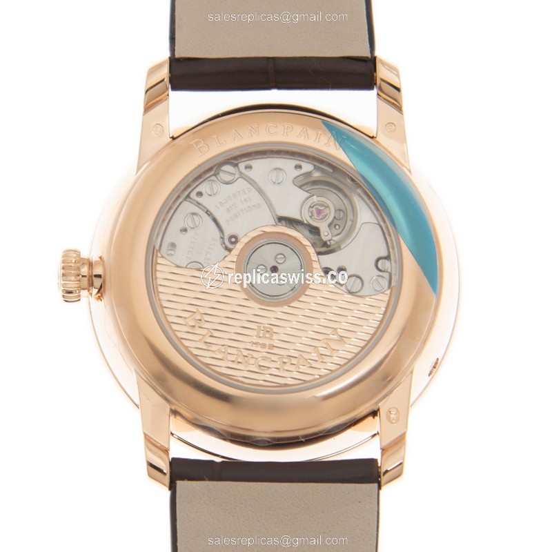 Blancpain 6126-2987-55A VILLERET Automatic 18kt Rose Gold & Diamonds