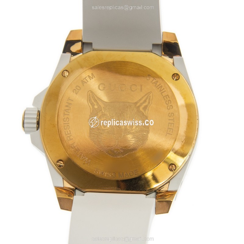 Gucci YA136322 GUCCI DIVE Quartz PVD Gold