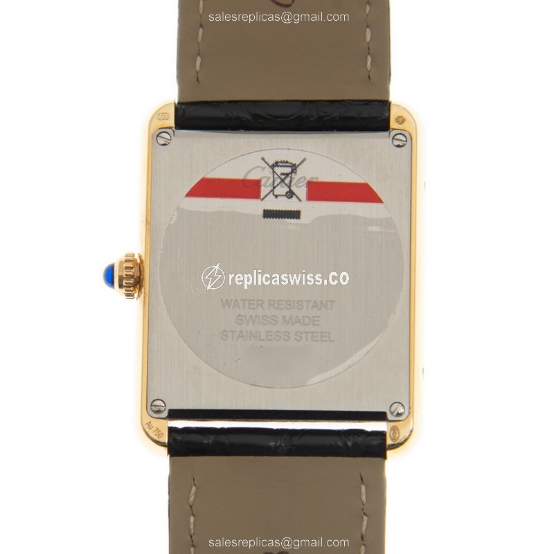 Cartier W5200004 TANK Quartz 18kt Yellow Gold