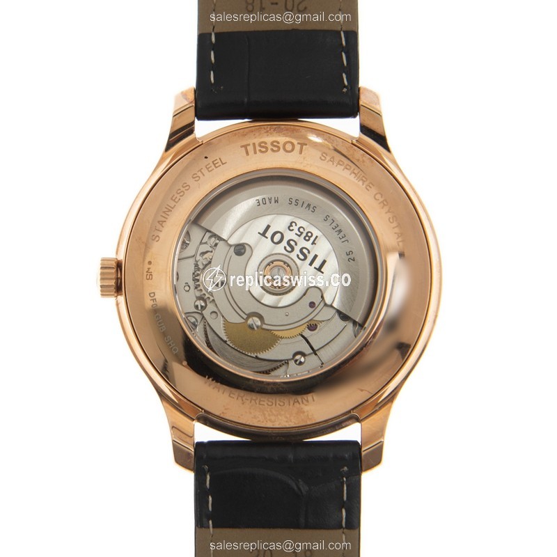 Tissot T063.428.36.038.00 T-TRADITION Automatic Gold-Plated & Stainless Steel