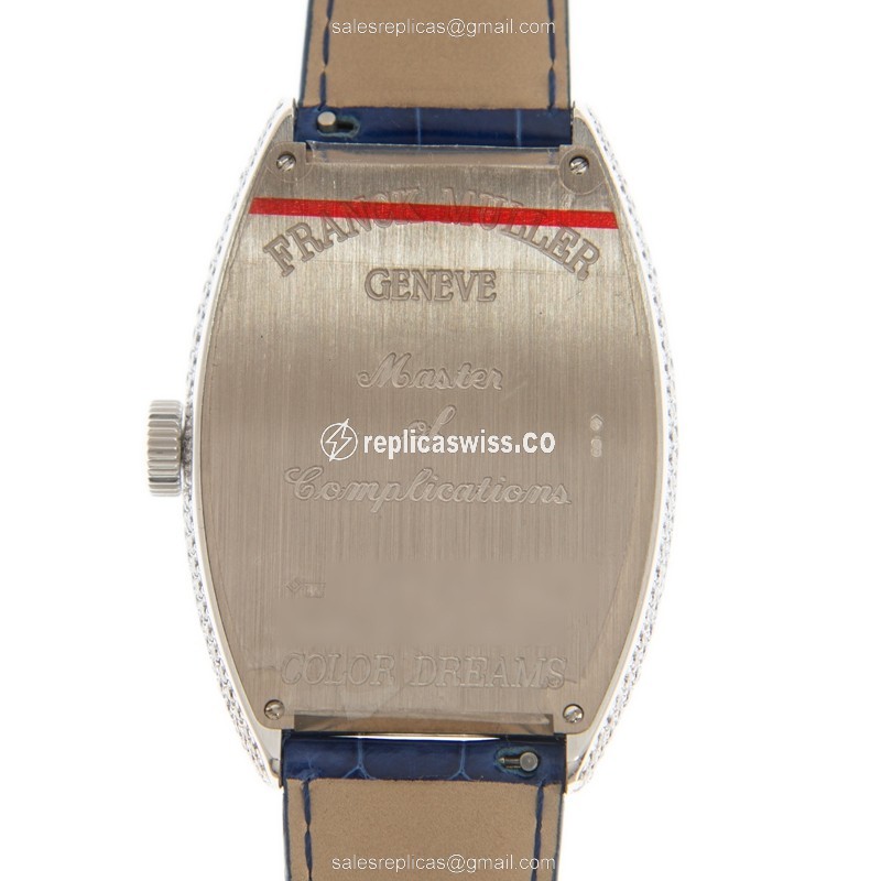 Franck Muller 8880 SC DT D6 CD COL DRM(OG)-BL COLOR DREAMS Automatic 18kt White Gold & Diamond