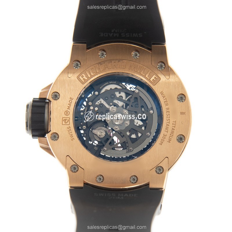 Richard Mille RM028-RG DIVERS Automatic 18kt Rose Gold